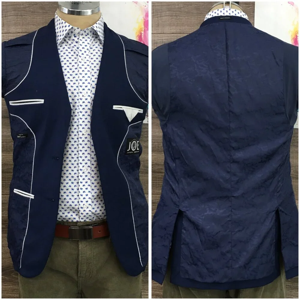 Joseph Abboud Mens Blazer Sport Coat Two Button Casual Jacket Size 36R Wool Suit